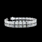 49ctw Prong East West Emerald Tennis Bracelet