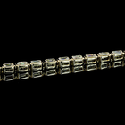 9ctw Bezel East West Emerald Tennis Bracelet
