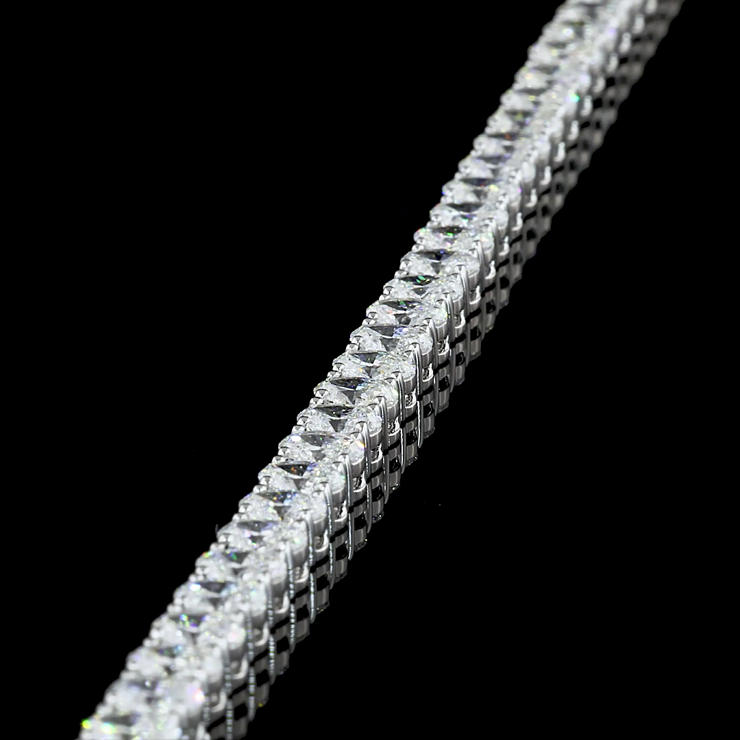 8ctw Prong Oval Tennis Bracelet