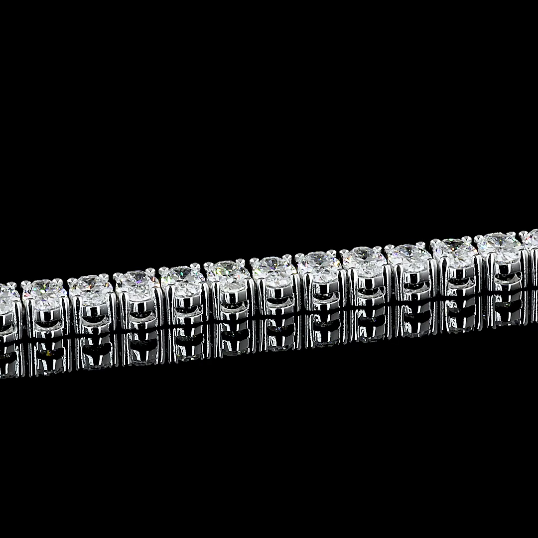 8ctw Prong Oval Tennis Bracelet