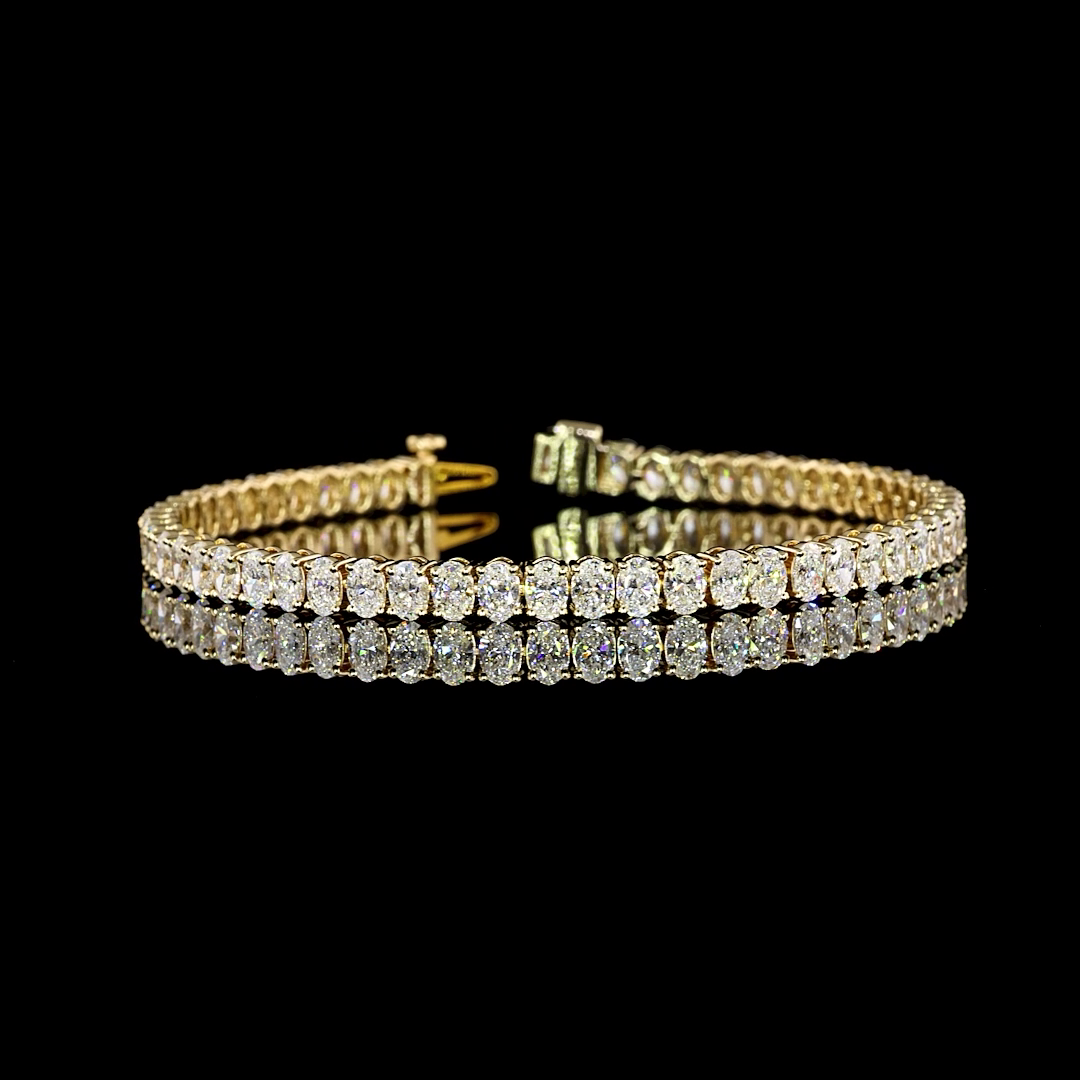 8ctw Prong Oval Tennis Bracelet