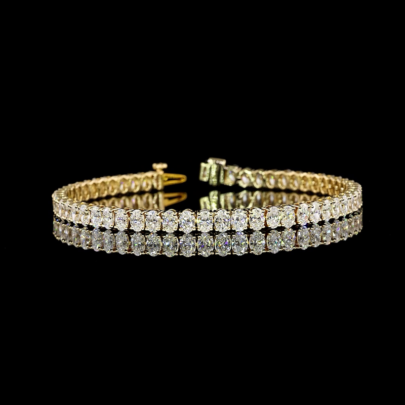 8ctw Prong Oval Tennis Bracelet