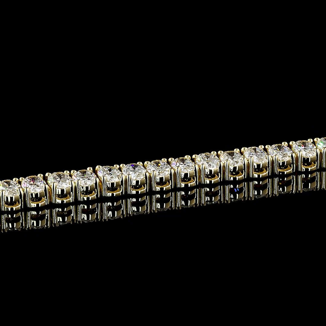 8ctw Prong Oval Tennis Bracelet