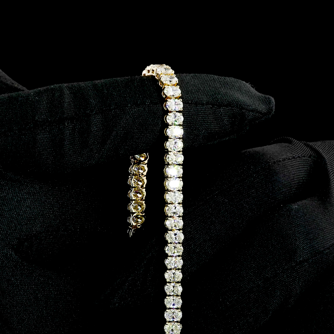 8ctw Prong Oval Tennis Bracelet