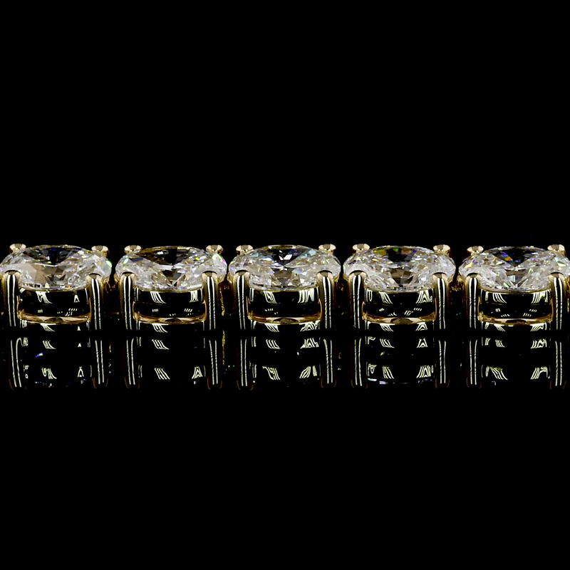 7ctw Prong East West Oval Tennis Bracelet