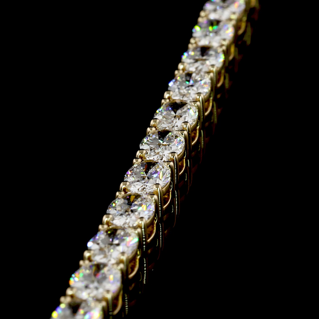 7ctw Prong East West Oval Tennis Bracelet