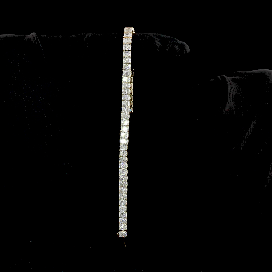 10ctw Prong Radiant Tennis Bracelet