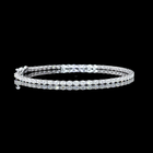3ctw Prong East West Oval Tennis Bracelet