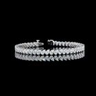7ctw Prong Inclined Pear Tennis Bracelet