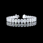 31ctw Prong Oval Tennis Bracelet