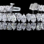 9ctw Prong Pear Tennis Bracelet
