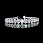 17ctw Prong Oval Riviera Tennis Bracelet