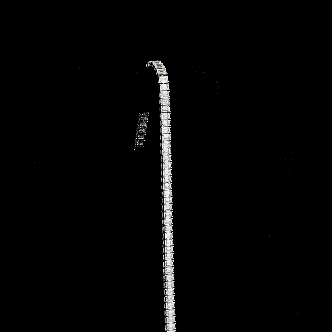 10ctw Prong Emerald Tennis Bracelet