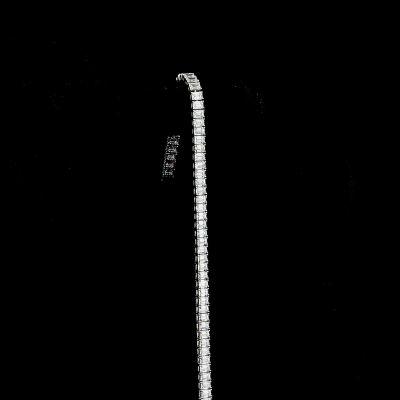 10ctw Prong Emerald Tennis Bracelet