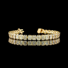 25ctw Bezel Radiant Tennis Bracelet