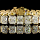 25ctw Bezel Radiant Tennis Bracelet