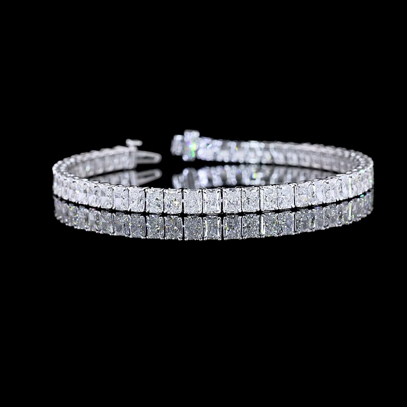 24ctw Prong Radiant Tennis Bracelet