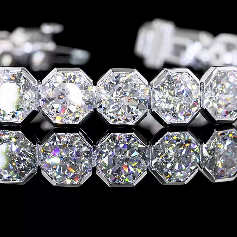 29ctw Bezel Octagon Nova Tennis Bracelet