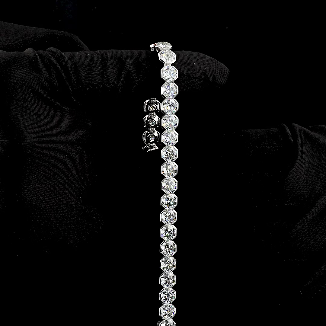 29ctw Bezel Octagon Nova Tennis Bracelet