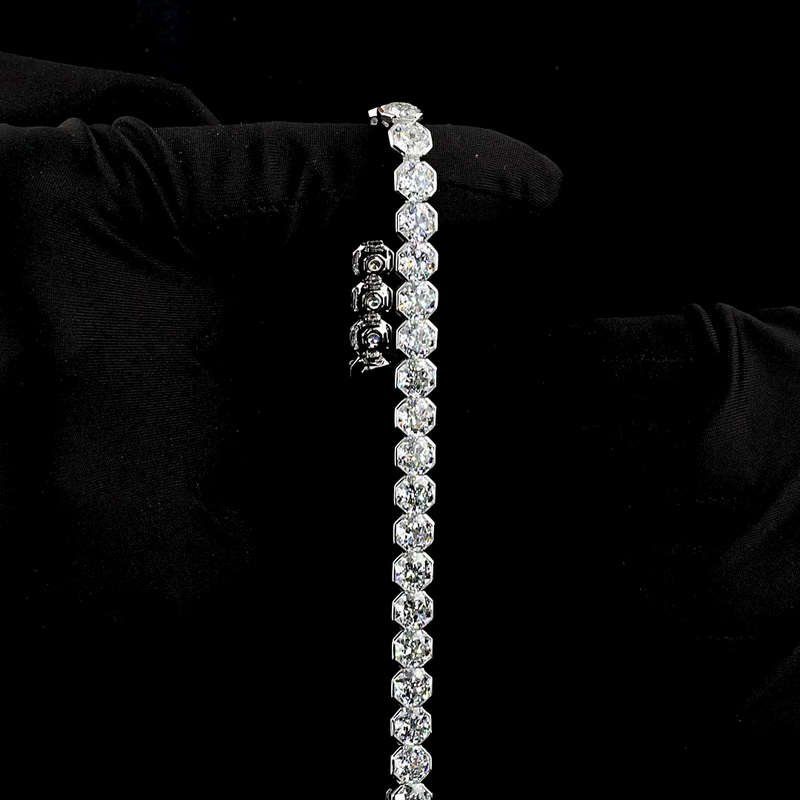 29ctw Bezel Octagon Nova Tennis Bracelet