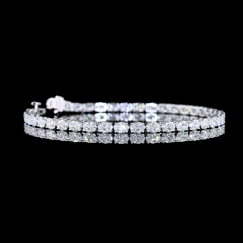 6ctw Prong East West Oval Tennis Bracelet