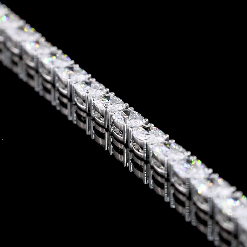 6ctw Prong East West Oval Tennis Bracelet