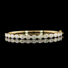 5ctw Prong East West Oval Bangle Bracelet