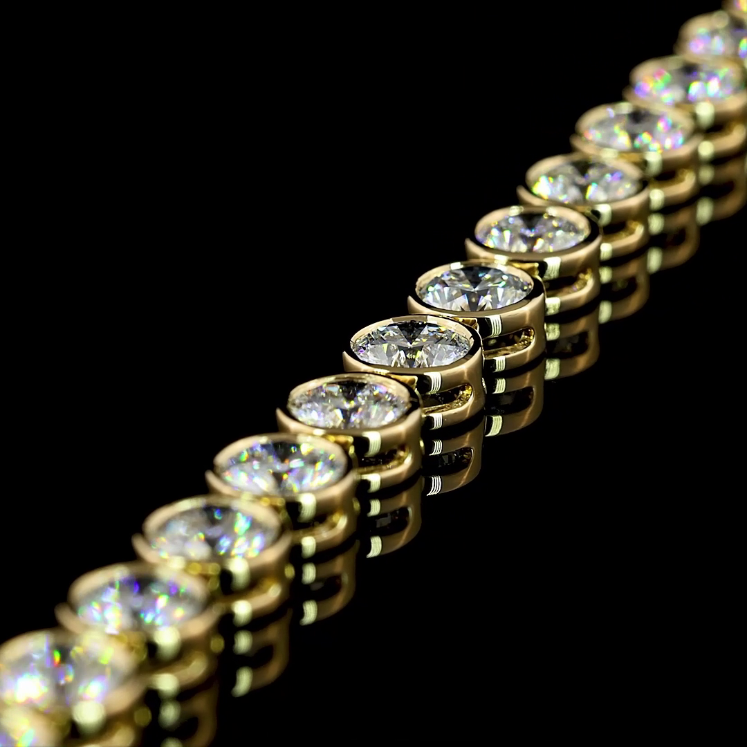 8ctw Bezel Round Tennis Bracelet