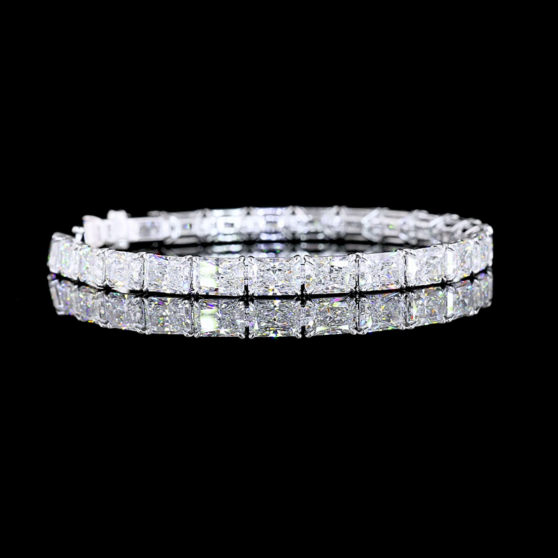 25ctw Prong East West Radiant Tennis Bracelet
