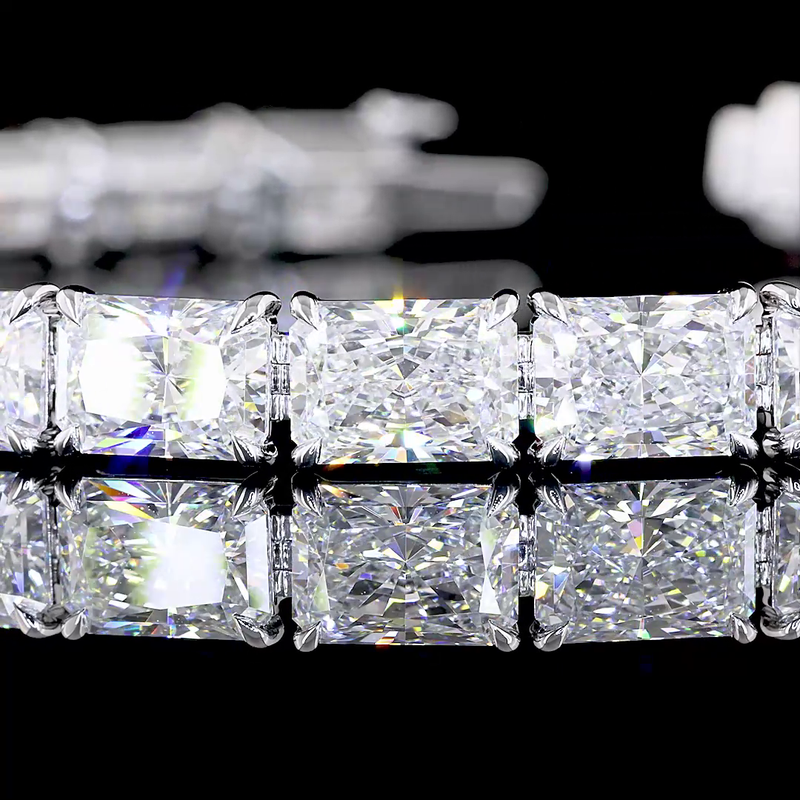 25ctw Prong East West Radiant Tennis Bracelet