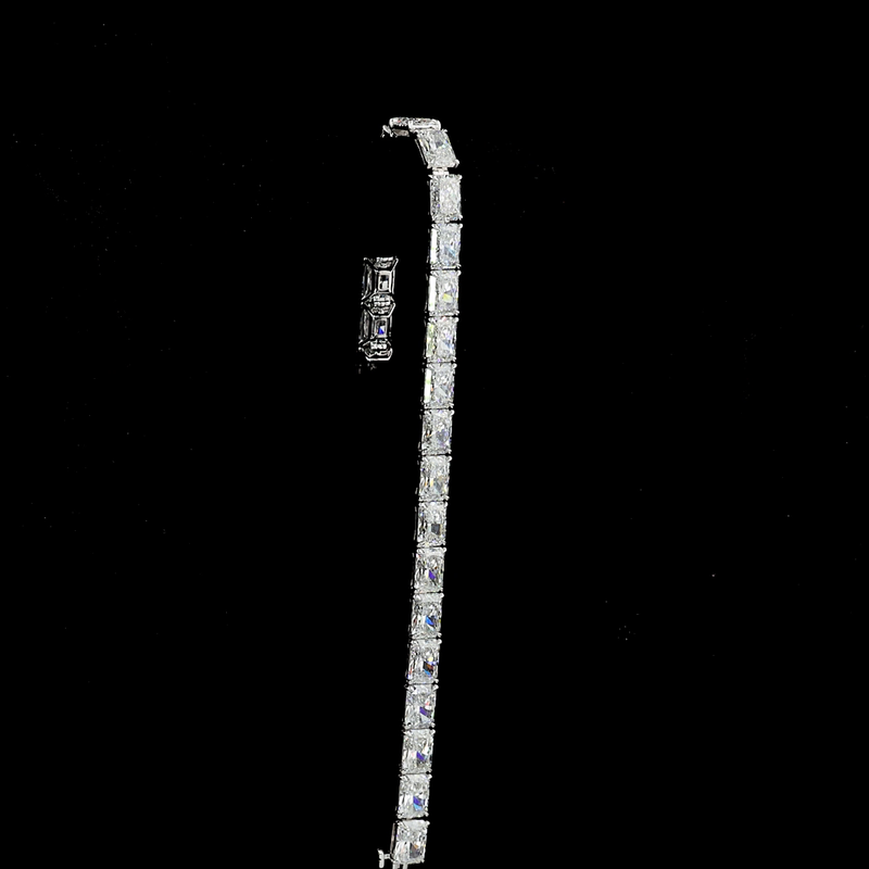 25ctw Prong East West Radiant Tennis Bracelet