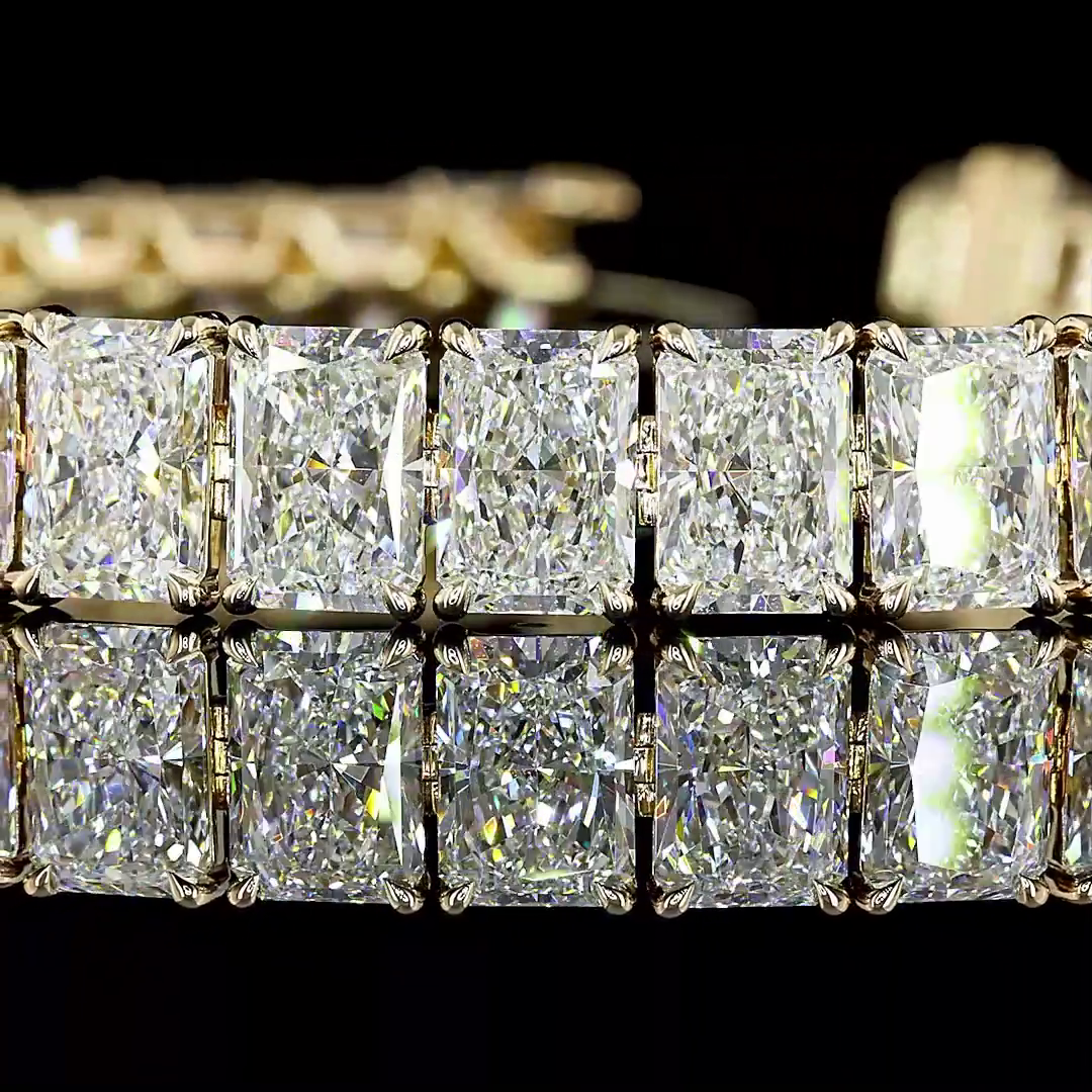 35ctw Prong Radiant Tennis Bracelet