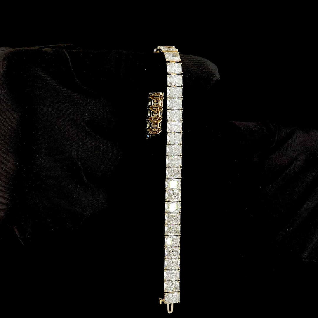 35ctw Prong Radiant Tennis Bracelet