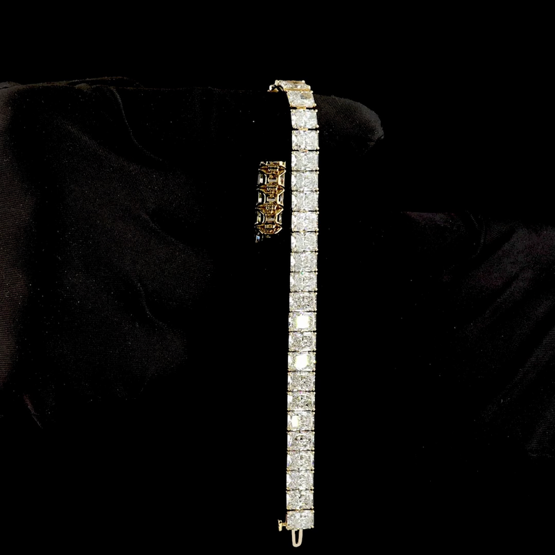 35ctw Prong Radiant Tennis Bracelet