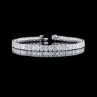 14ctw Prong Emerald Tennis Bracelet