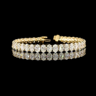 80ctw Prong Oval Tennis Bracelet