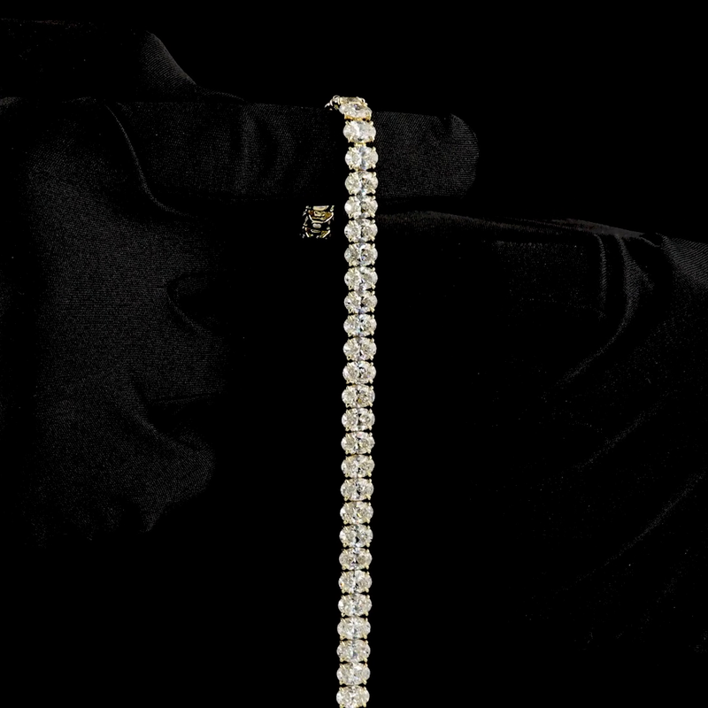 80ctw Prong Oval Tennis Bracelet