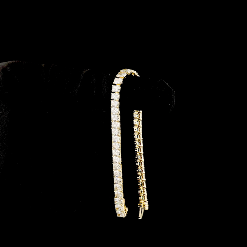 15ctw Prong Radiant Tennis Bracelet