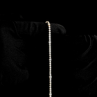 3-3/4ctw Prong Round Station Line Tennis Bracelet