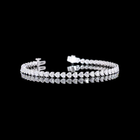 5ctw Prong East West Heart Tennis Bracelet