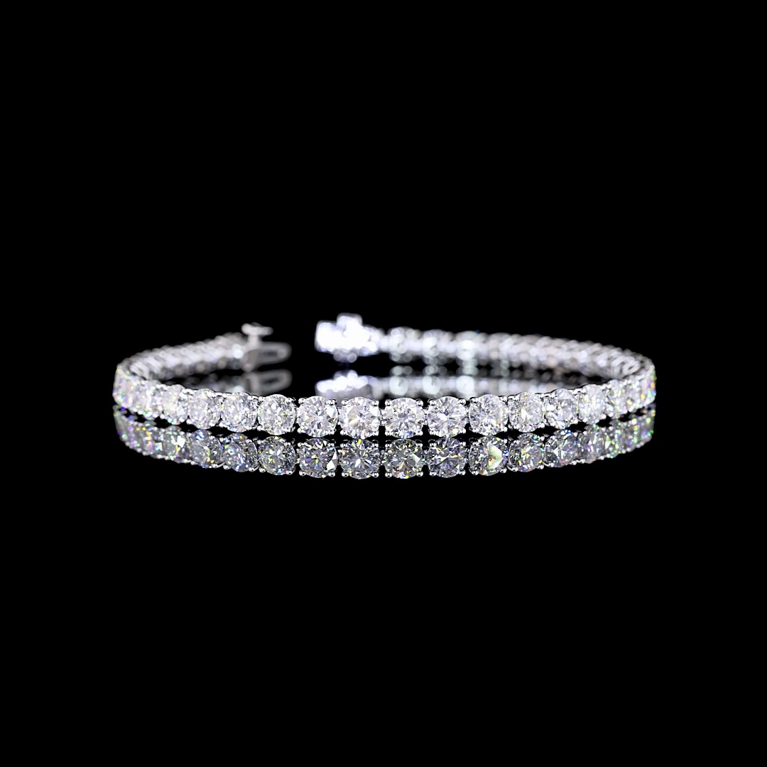 100ctw Prong Round Tennis Bracelet