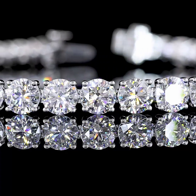 100ctw Prong Round Tennis Bracelet