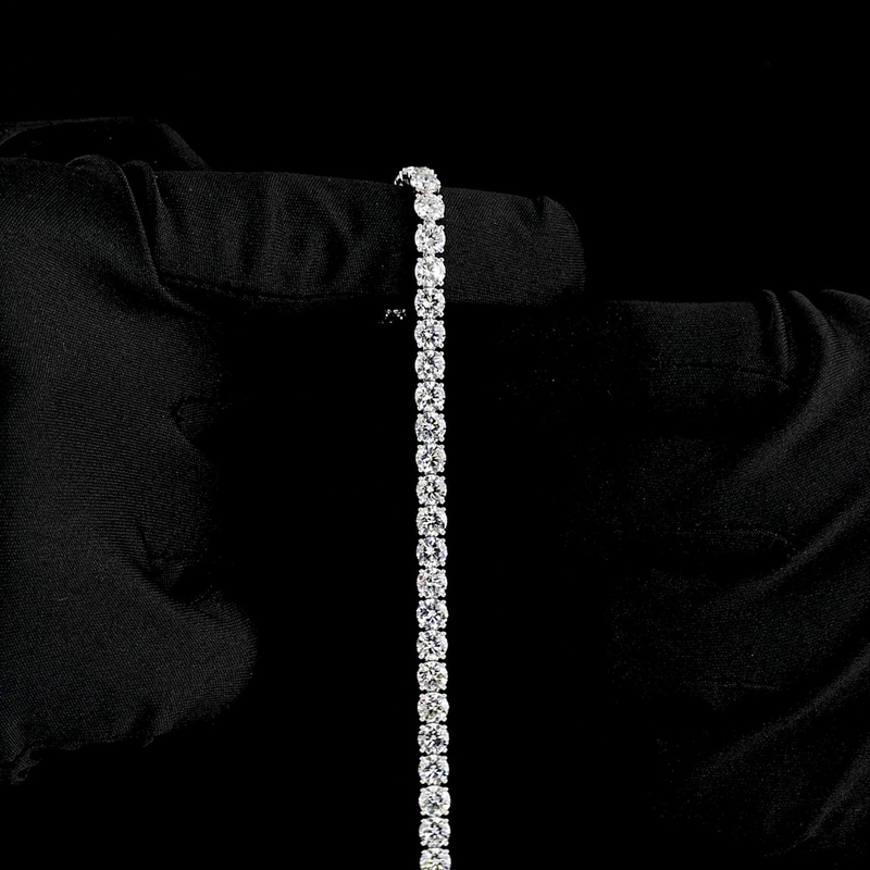 100ctw Prong Round Tennis Bracelet