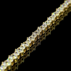 9ctw Prong Round Station Line Tennis Bracelet