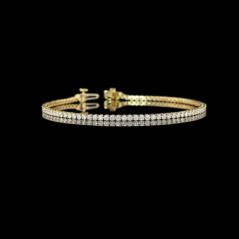 2-1/4ctw Prong Round Tennis Bracelet