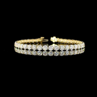 25ctw Prong Round Tennis Bracelet