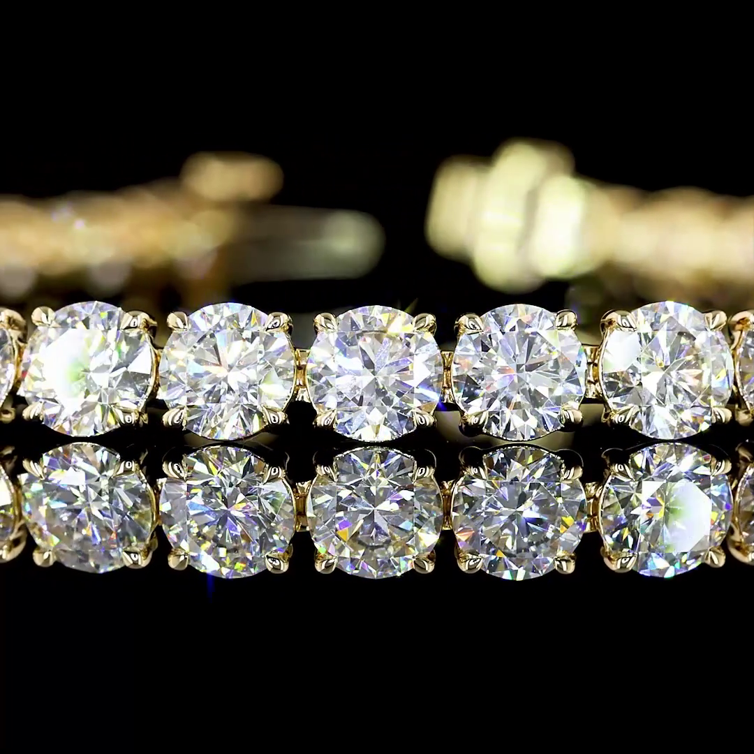 25ctw Prong Round Tennis Bracelet