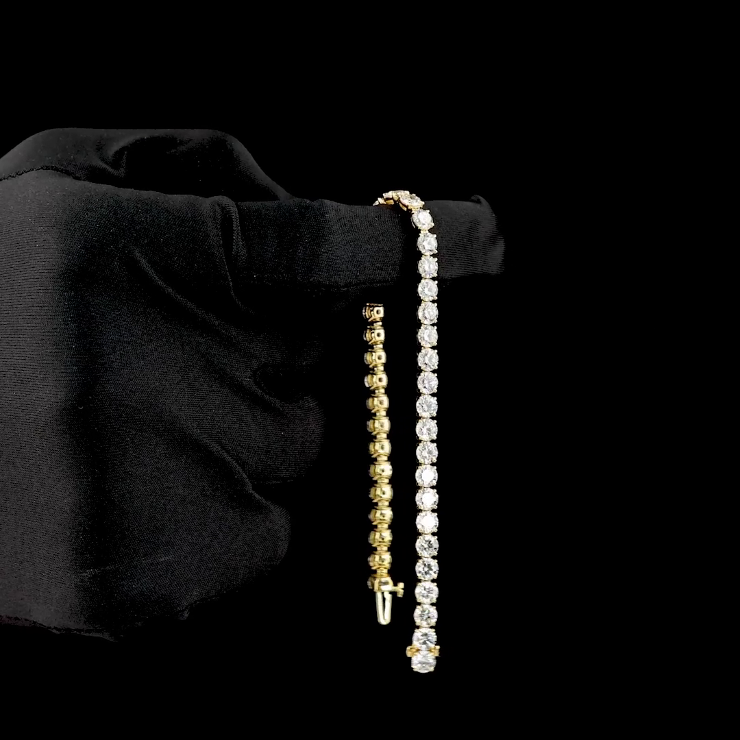 25ctw Prong Round Tennis Bracelet