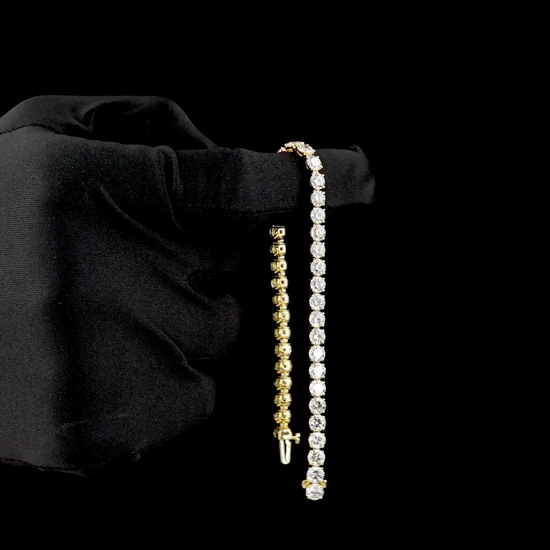 25ctw Prong Round Tennis Bracelet