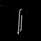 3-1/2ctw Bezel East West Oval Tennis Bracelet